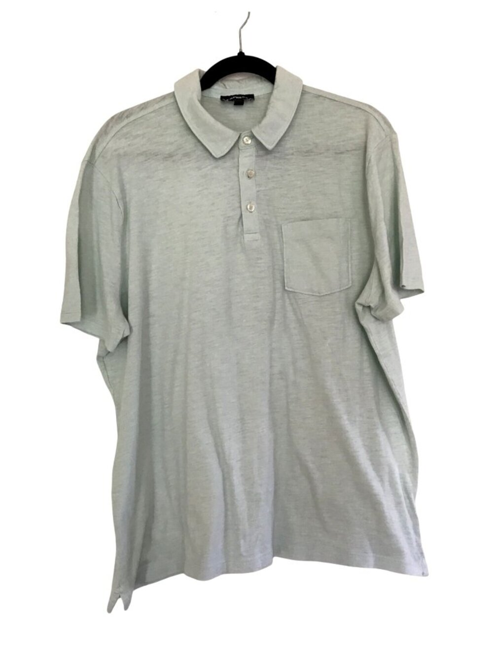 EXPRESS- MENS LIGT GREEN SHORT SLEEVE COTTON POLO SHIRT SIZE X-LARGE